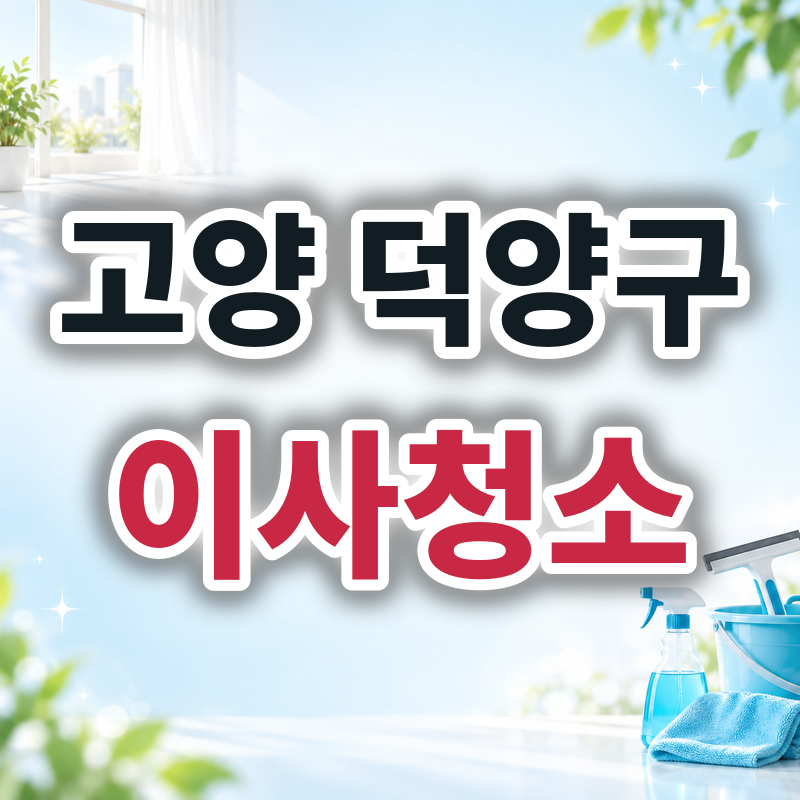 고양 덕양구 이사청소 견적 비교