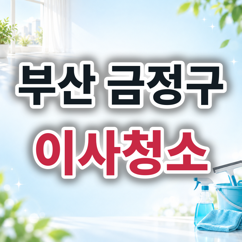 부산 금정구 이사청소 견적 비교