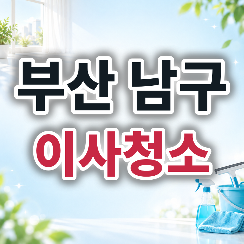 부산 남구 이사청소 견적 비교