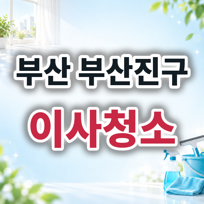 부산 부산진구 이사청소 견적 비교