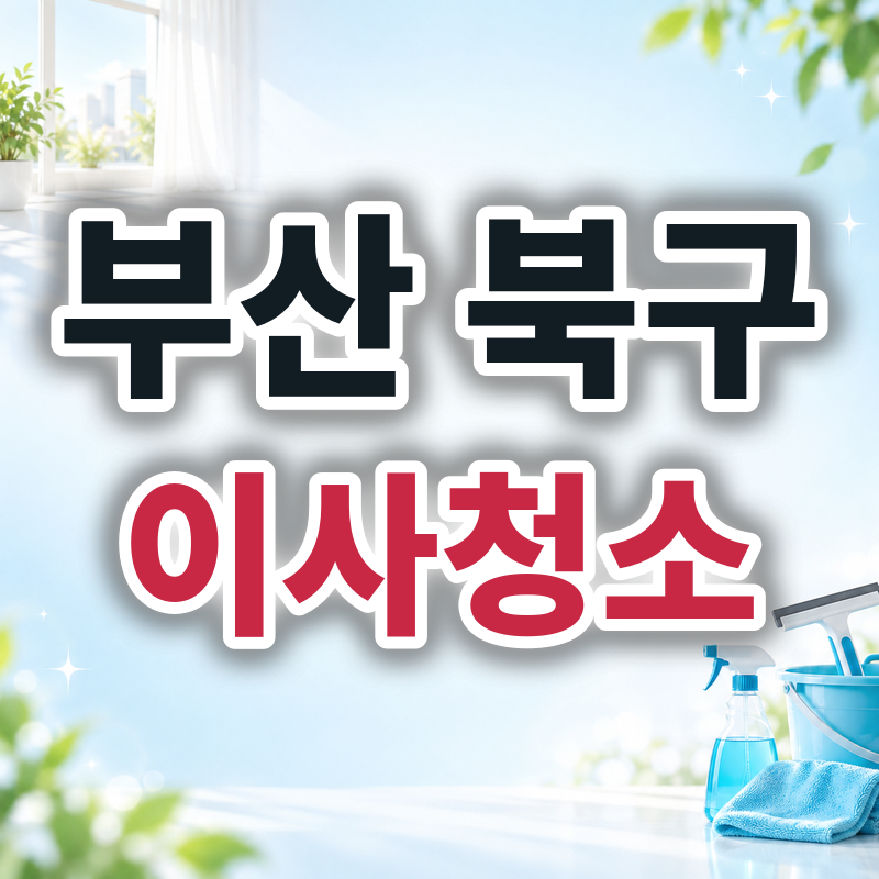 부산 북구 이사청소 견적 비교