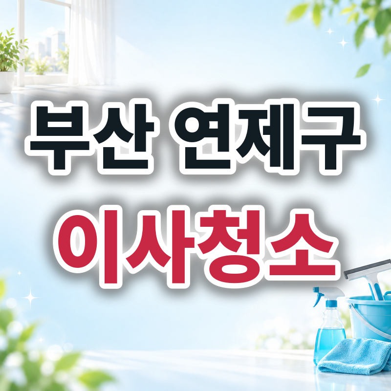부산 연제구 이사청소 견적 비교