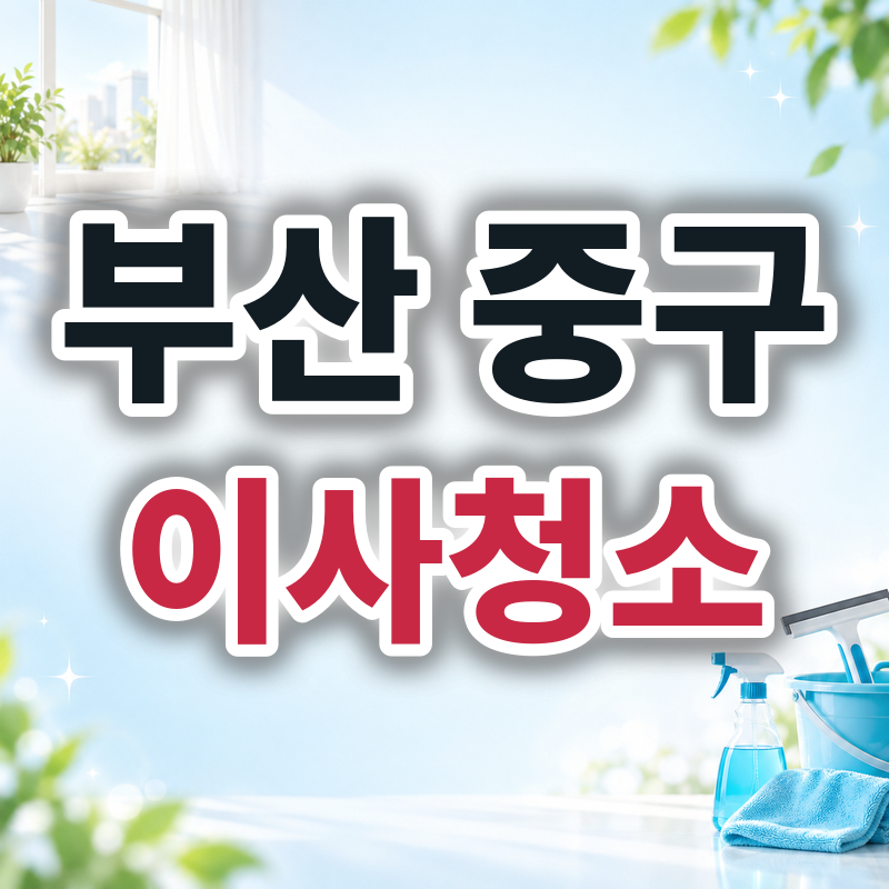 부산 중구 이사청소 견적 비교