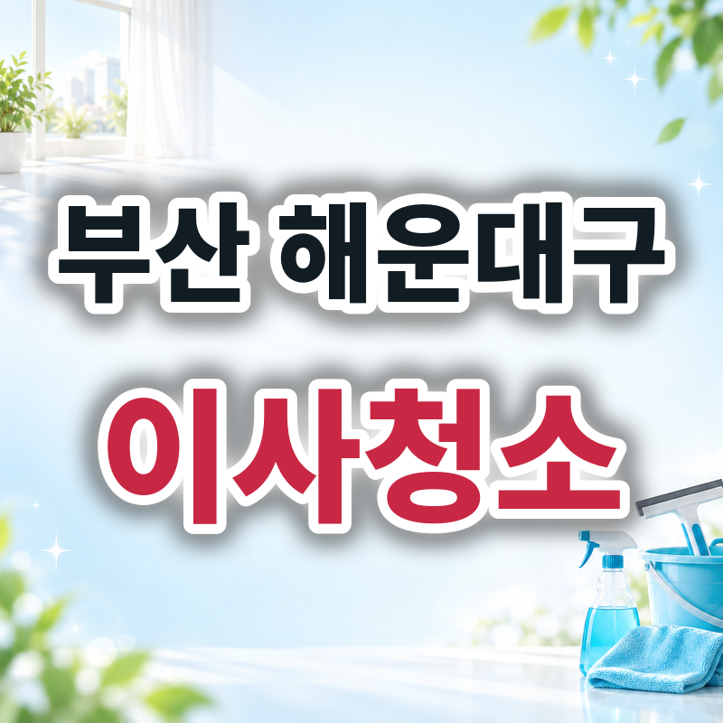 부산 해운대구 이사청소 견적 비교