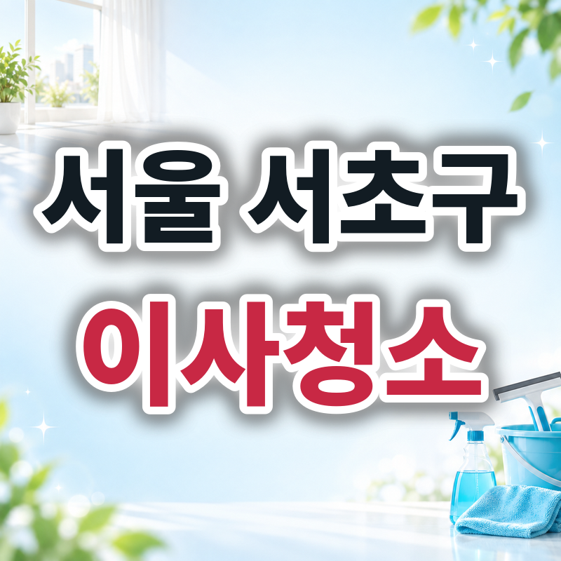 서울 서초구 이사청소 견적 비교