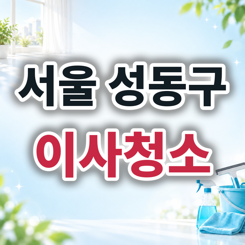 서울 성동구 이사청소 견적 비교