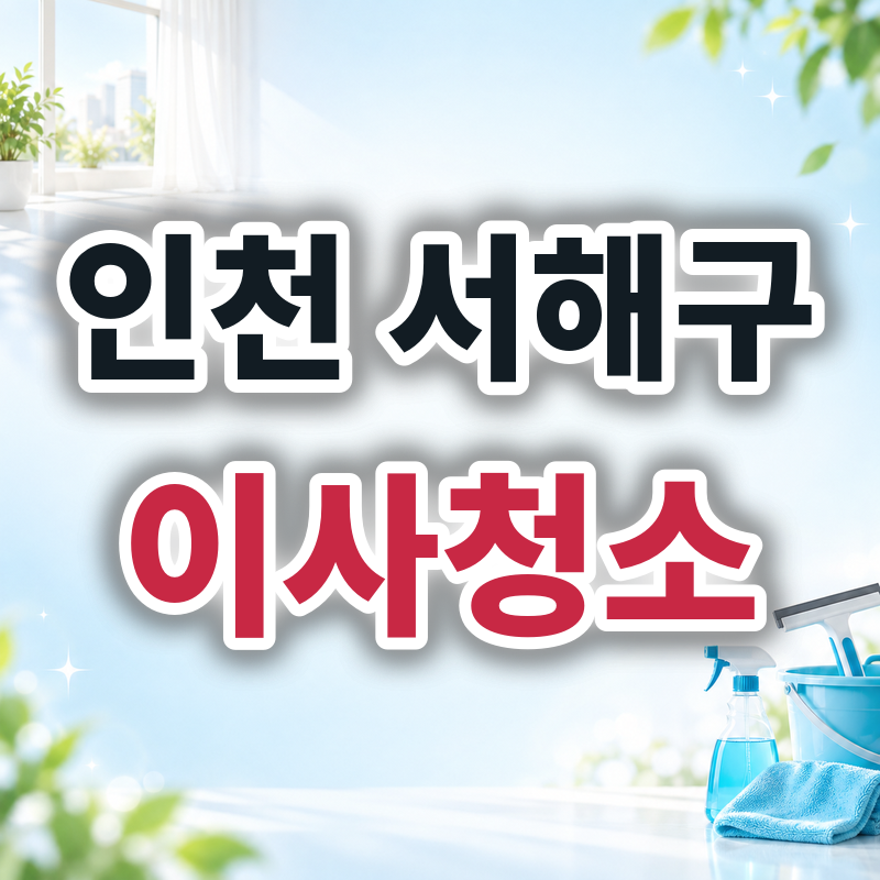 인천 서해구 이사청소 견적 비교